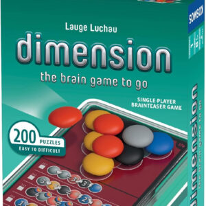 Dimension: The Brain Game to Go | Brainteasers |Puzzles| Solo Games | 1 Player | Dimension | Stacking Game | Kosmos Game