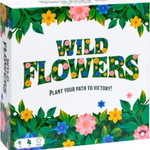 Wild Flowers Family Fun Strategy Game, Grow & Claim Flowers by Placing Tiles & Bumble Bees to Secure Your Blooms Before Others, Complete Garden Cards to Score Big! Solo Play & 1 to 4 Players Aged 8+