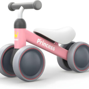 BEKILOLE Baby Balance Bike for 1 Year Old Girl Gifts, 10-24 Month Toddler Balance Bike, 4 Silent Wheels Pre-School First Ride On Toys, 1st Birthday Gifts