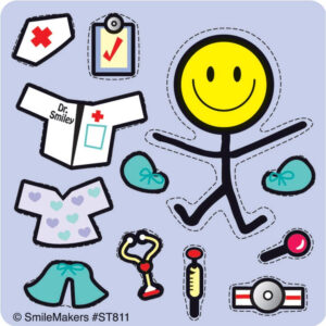 SmileMakers Make-Your-Own Medical Smiley Stickers - 100 Per Pack
