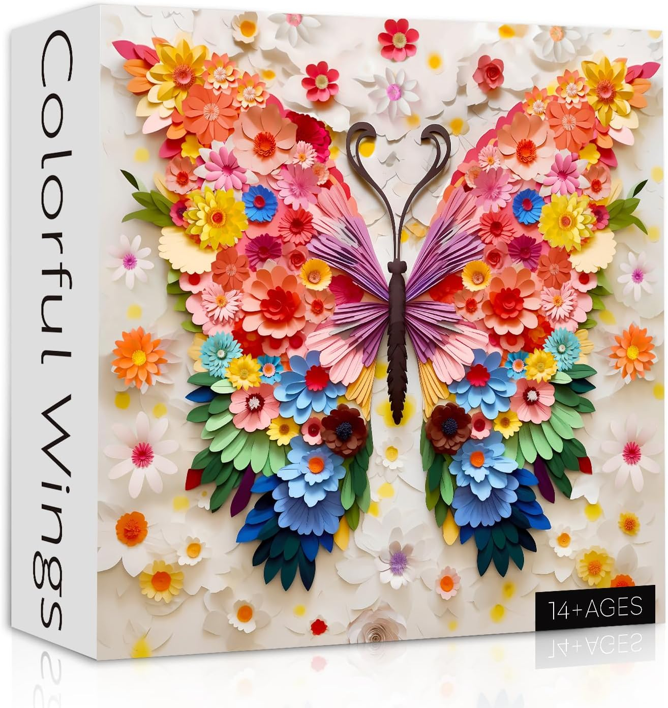 Butterfly Puzzles for Adults 1000 Pieces, Challenging Colorful Flower Butterflies Puzzles Puzzle