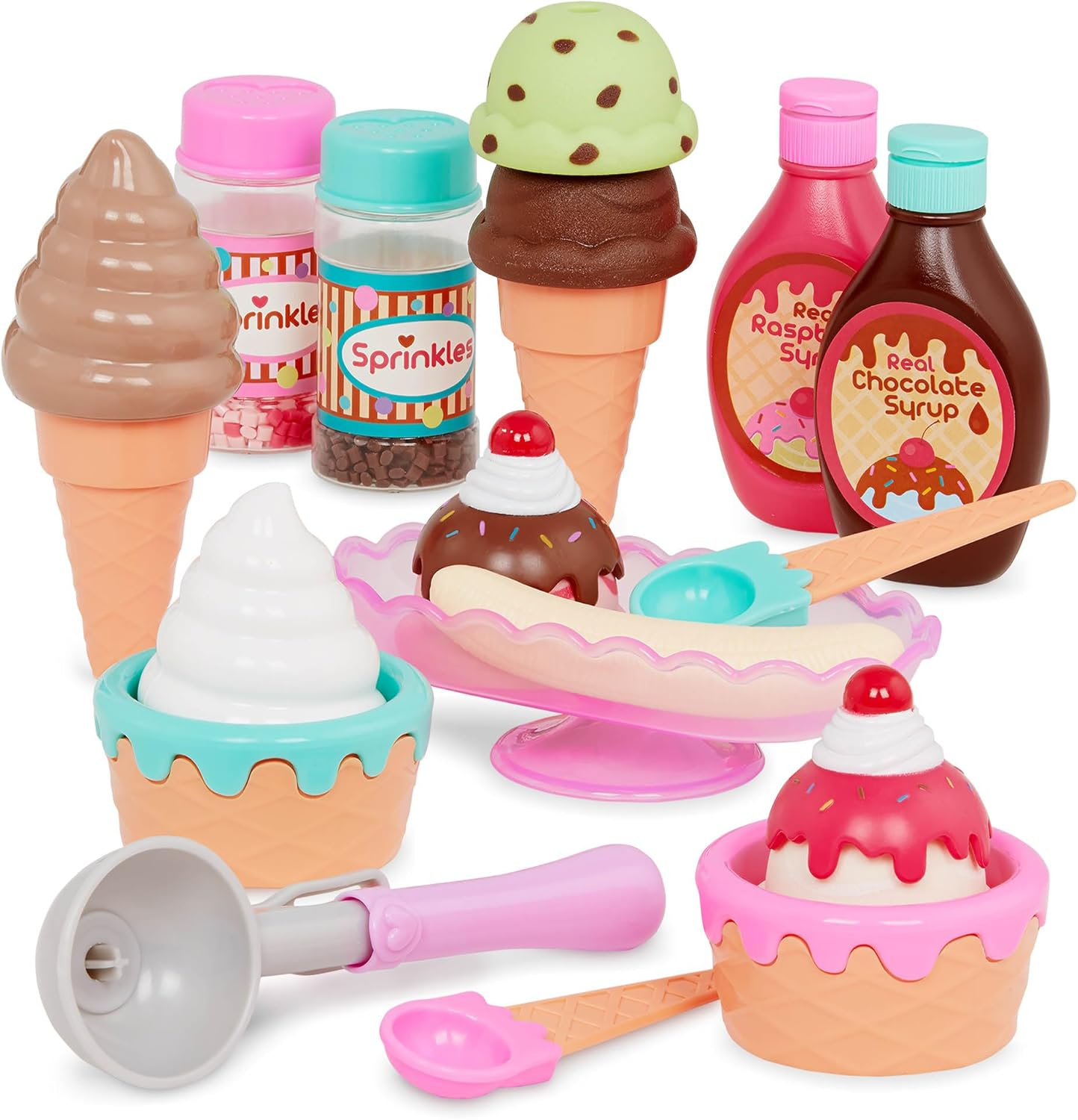 Battat- Play Circle- Toy Food – Ice Cream Set – Kitchen Accessories For Kids- Pretend Play- Sweet