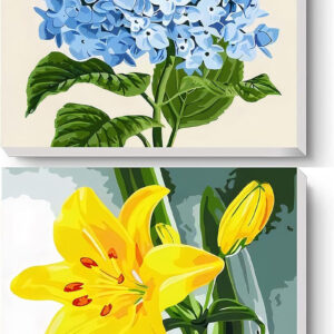 CRAFTBARN - Paint by Number Kit for Adults & Women - Arts and Crafts Projects, Easy Beginner Kits on Framed Canvas