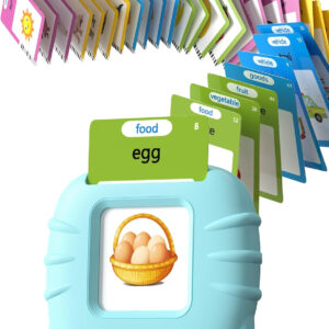 Talking Flash Cards for Toddler 1 2 3 4 Year Olds, Language Learning Toys, Pocket Speech Therapy Toys, Autism Toys, Montessori Toys with 224 Words, Children's Sensory Learning Educational Toys