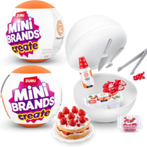 Mini Brands Master Chef Series 1 (2 Pack) - Collect and Create 11 MasterChef Dishes, DIY Resin Play, Non-Edible Collectible