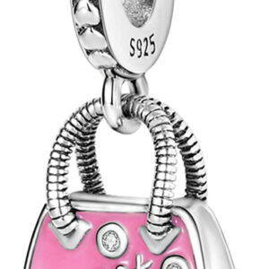 MULA 925 Sterling Silver Charms for Bracelets and Necklaces Lipstick and Bag Dangle Pendants Tower Camera Beads Jewelry Charms for Women