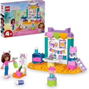 LEGO Gabby's Dollhouse Crafting with Baby Box Building Toy - Pretend Play Toy Figures & Playset for Kids, Girls & Boys, Ages 4+ - Gift for Christmas - 10795