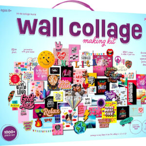 Pretty Me Wall Collage Kit for Teen & Tween Girls - Arts Craft Gift Ideas for Age 11, 12,13, 14, 15, 16 Year Old Girl - Birthday Gifts and Stuff for Teenage Bedroom Decor - Teens Crafts Kits Teenager