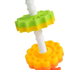 Fat Brain Toys SpinAgain, Baby Stacking Toys for Toddlers, Building Baby Toys for Ages 1+, Spinning Toddler Toys