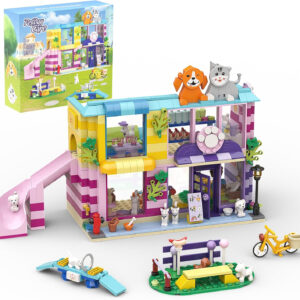 Pet Day-Care Center Building Toy Sets, Collectible Animal Building Blocks Kit Toys Birthday Gift for Kids, Girls, and Boys Ages 6+(569Pices)