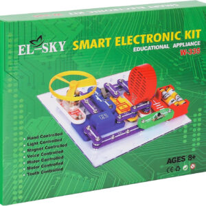 ELSKY 335 Electronics Discovery Kit - Circuits Experiments and Smart Blocks for Kids to Build DIY Electric Circuits