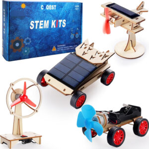 STEM Kits for Kids Age 8-10-12-14, Science Kits for Kids Age 8-12, STEM Toys Gifts for Boys Age 8 9 10 12 13 14, Car Building Science Experiment Projects for Kids 9-12, Solar Power & Engineering Kit
