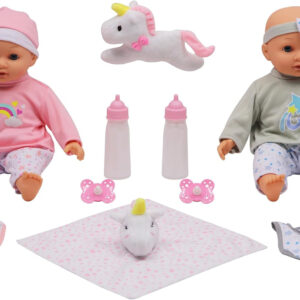 DREAM COLLECTION 14" Twins Baby Doll Set