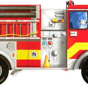 Melissa & Doug Fire Truck Jumbo Jigsaw Floor Puzzle (24 pcs, 4 feet long) - FSC Certified