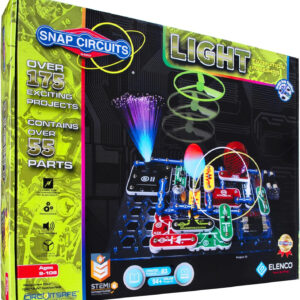 Snap Circuits LIGHT Electronics Exploration Kit | Over 175 Exciting STEM Projects | Full Color Project Manual | 55+ Snap Circuits Parts | STEM Educational Toys for Kids 8+,Multi