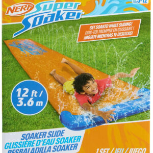 NERF Super Soaker Blast Water Slide – 12 Ft Kids Water Slide for Outdoor Summer Fun