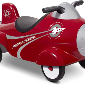 Radio Flyer Retro Rocket Ride On, Red Ride On Toy for age 12 months to 36 months