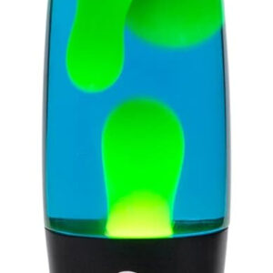 EDIER Magma Lamp, 16 Inch Black Motion Lamp Blue with Yellow Wax Relaxing Night Light for Adults Night Light for Home Office Decor Great Gift for Kids Women Girls Boys Birthday (One More Free Bulb)