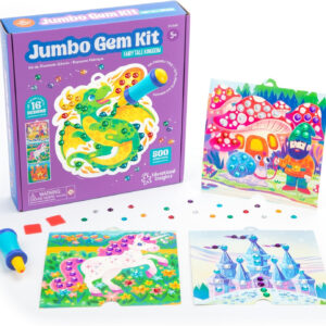 Educational Insights Jumbo Gem Kit - Arts and Crafts for Kids, Toddler Art Supplies, Toddler DIY Sensory Activity, Gift for Girls and Boys Ages 5+, Stocking Stuffers for Kids