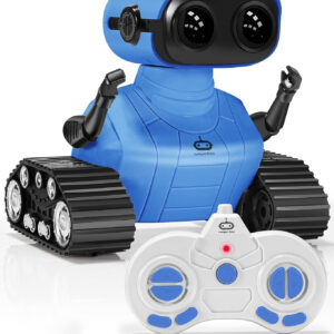 Robot Toys, Rechargeable RC Robots for Boys, RC Robot Toys for Kids, Kids Toys with Music and LED Eyes, 3+ Years Old Boys/Girls Toys (Blue)