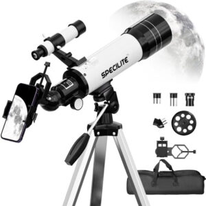 Telescope for Adults and Kids, 70mm Aperture 400mm Refractor Telescope for Astronomy Beginners(16x-120x), Portable Travel Telescope with Phone Adapter,Tripod and Carry Bag