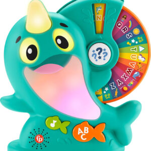 Fisher-Price Toddler Toy Linkimals Learning Narwhal Game for Ages 18+ Months, Compatible Only with Linkimals Items
