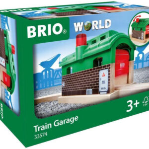 BRIO World 33574 - Train Garage - 1 Piece Wooden Toy Train Accessory for Kids Age 3 and Up