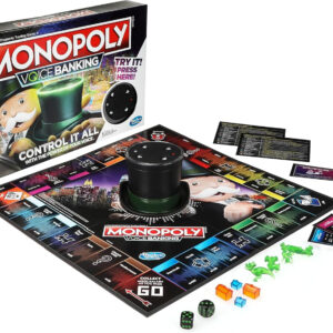 Monopoly Voice Banking Electronic Family Board Game for Ages 8 & Up