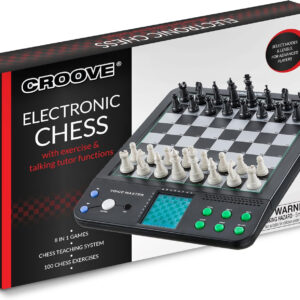 Electronic Magnetic Chess and Checkers Set 10", 8-in-1 Board Games, Digital Staunton Chess Board Game Sets for Adults & Kids, Teenager Toys, Gifts for Boys and Girls Ages 7 8 9 10 11 12+ Years Old