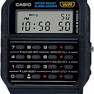 Casio CA53W Vintage Series | Data Bank | 1/100 SEC Stopwatch | Water Resistant | 8 Digit Calculator | Dual Time | Resin Band | Resin Case | Auto Calendar | Daily Alarm | 5 Year Battery