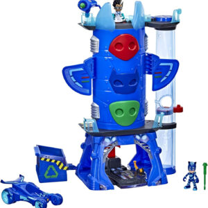 PJ Masks Deluxe Battle HQ Playset with Lights and Sounds, 2 Action Figures, Car Toy, Preschool Toys, Toys for 3 Year Old Boys and Girls and Up