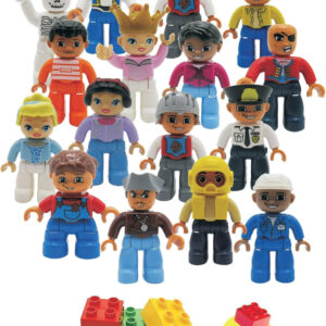 People Figures for Kids - Preschool Toys Building Blocks People Set for Kids - Compatible with Major Brands Building Blocks for Toddlers 1-6 - STEM Building Toys - (16 Toy Figures People)