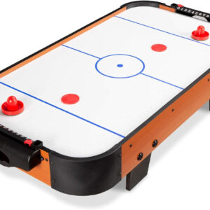 Best Choice Products 40in Portable Tabletop Air Hockey Arcade Table for Game Room w/ 100V Motor, Electric Fan, 2 Strikers, 2 Pucks