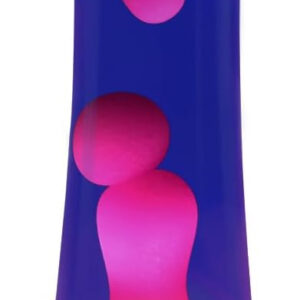 16" Purple Liquid Motion Lamp with White Wax Black Base for Adults and Kids, Large Magma Lamp as
