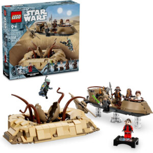 LEGO Star Wars: Return of The Jedi Desert Skiff & Sarlacc Pit, Vehicle Building Set with 25th Anniversary Minifigure Nien Nunb, Collectible Toy for Star Wars Fans, Gift for Kids Ages 9 and Up, 75396