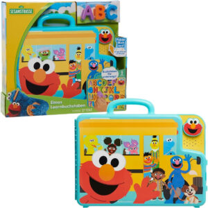 SESAME STREET Elmo’s Learning Letters Bus Activity Board, Preschool Learning and Education, Kids Toys for Ages 2 Up by Just Play