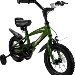 Kids Bike for Boys Girls 12 Inch Kid Bike with Removable Training Wheels Sturdy Frame Adjustable Seat Handbrake & Coaster Brake