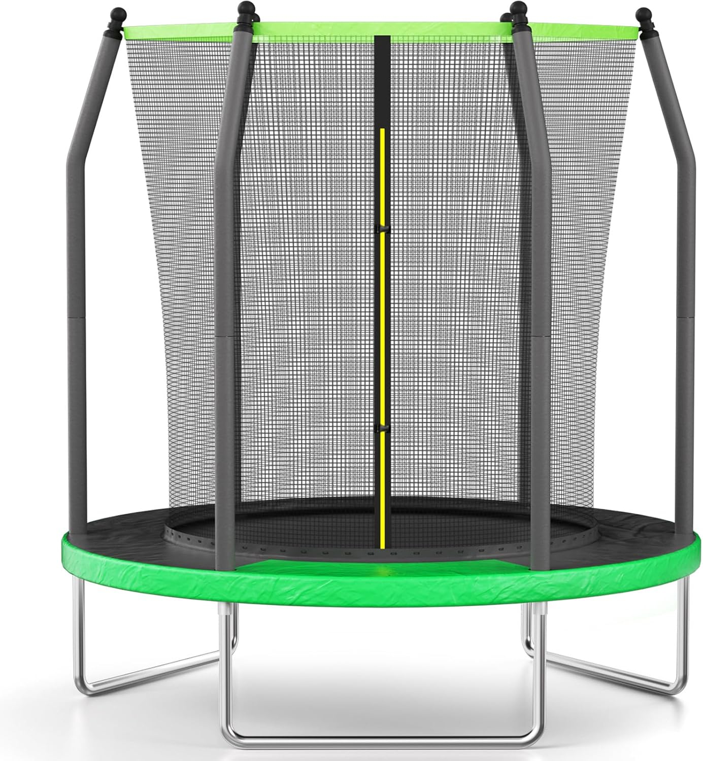 AOTOB 6 FT Kids Toddler Trampoline with Enclosure & W-Shaped Leg - 36 pcs Springs for Maximum Elasticity - Perfect for Outdoor and Indoor Fun!