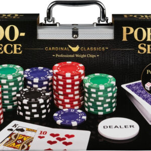 Spin Master Games, Cardinal Classics, 300-Piece Poker Set with Aluminum Carrying Case & Professional Weight Chips & Poker Dice, for Ages 8+