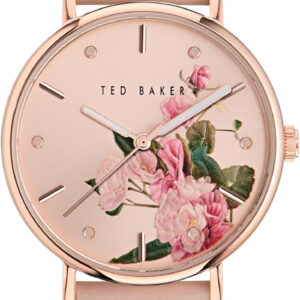 Ted Baker Ladies Pink Eco Genuine Leather Strap Watch (Model: BKPPHF3079I)