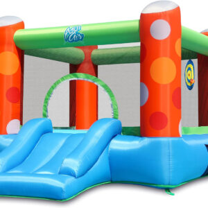 ACTION AIR Bounce House, Inflatable Bounce House with Air Blower, Bouncy Castle with Durable Sewn and Extra Thick, Family Backyard Jump House, Great Gift for Kids