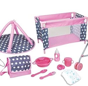 Lissi 5 Piece Doll Deluxe Nursery Play Set with Accessories