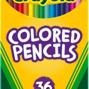 Crayola Colored Pencils (36ct), Kids Pencil Set, Pre-Sharpened Coloring Book Pencils for Kids & Adults, Arts & Crafts Supplies, Ages 3+