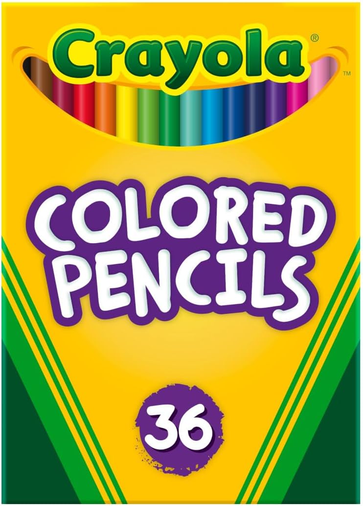 Crayola Colored Pencils (36ct), Kids Pencil Set, Pre-Sharpened Coloring Book Pencils for Kids & Adults, Arts & Crafts Supplies, Ages 3+