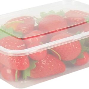 Tosnail 50 Pack 25 oz. Plastic Food Storage Containers with Lids Meal Prep Containers - Clear
