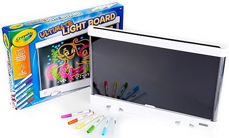 Crayola Ultimate Light Board - White, Kids Drawing Tablet, Holiday & Christmas Gifts, LED Drawing Board, Sketching Art Projector, Toys for Boys & Girls, 6+