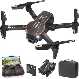 AVIALOGIC Mini Drone with Camera for Kids, Remote Control Helicopter Toys Gifts for Boys Girls, FPV RC Quadcopter with 1080P Live Video Camera, Gravity Control, 3 Batteries, Carrying Bag