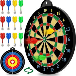 Magnetic Dart Board - 12pcs Magnetic Darts - Excellent Indoor Game and Party Games - Gifts for 5 6 7 8 9 10 11 12 Year Old Boy Kids