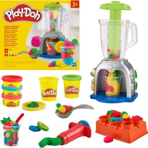 Play Doh Swirlin' Smoothies Toy Blender Playset, Play Kitchen Appliances, Kids Arts and Crafts Toys for 3 Year Old Girls and Boys and Up