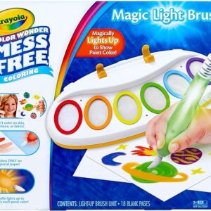 Crayola Color Wonder Magic Light Brush, Mess Free Painting Station for Kids, Toddler Toys & Activities, Holiday & Christmas Gifts for Kids, Ages 3+